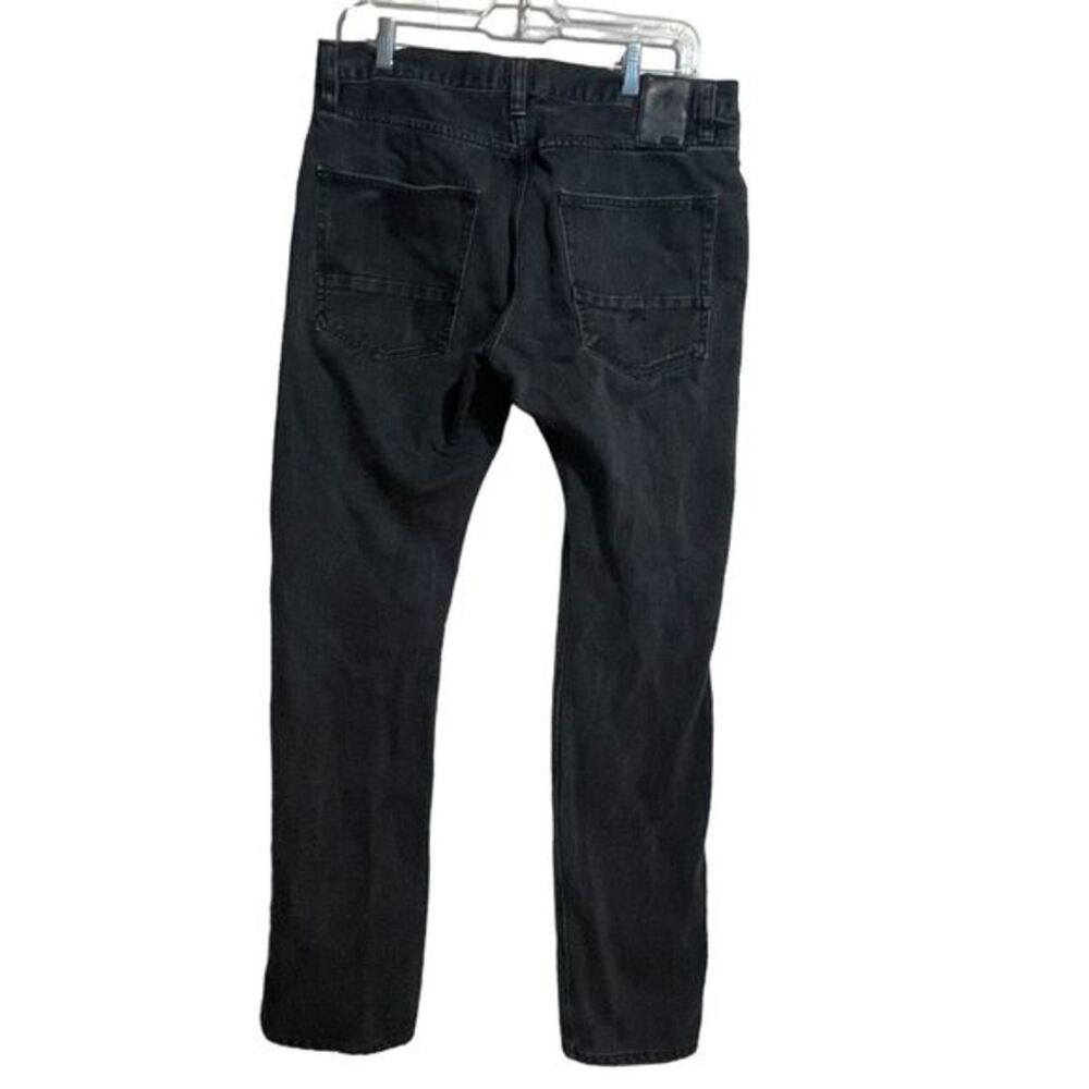 Kite Jeans Men's 34 Button Fly Black Zipper Leg Denim Grunge Distressed‎